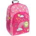 Emoji: Ružičasta školska torba sa smiley uzorkom, ruksak 33x16x45 cm
