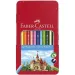 Faber-Castell: Set drvenih bojica u metalnoj kutiji 12kom