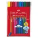 Grip flomasteri u boji, set 10 kom - Faber-Castell