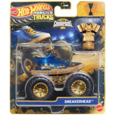 Hot Wheels Monster Trucks: Sneakerhead prvak mali automobil s trofejom 1/64 – Mattel
