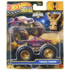 Hot Wheels Monster Trucks: Torque Terror pobjednički mali automobil s trofejem 1/64 – Mattel