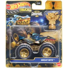 Hot Wheels Monster Trucks: Velika Usta pobjednički autić s trofejom 1/64 – Mattel