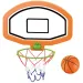 Košarkaški set sa košem i loptom