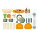 Kuhinjski set igračaka u sklopivom setu kofera od 25 komada