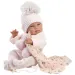 Llorens: Novorođenče Tina u ružičastom kompletu s dekicom i dudom 43cm