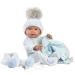 Llorens: Novorođeni dječak Tino 43cm s plavom dekicom, dudom i 3 različite odjeće