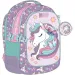 Luna: Must Team Unikornis zaobljena školska torba s 3 pretinca, ruksak 32x18x43 cm
