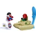 Marvel Stunt Squad: Captain America vs. Set za igru ​​Red Skull Launcher - Hasbro