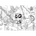Marvelovi superjunaci dvostane puzzle za bojanje 60 komada - Clementoni