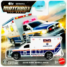 Matchbox Film: 2019 RAM Ambulantni auto 1/64 - Mattel