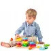 Montessori set igračaka za izgradnju drvenog tornja - Woodyland
