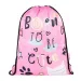 My little friend ružičasta sportska torba, uzorak mačke