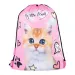My little friend ružičasta sportska torba, uzorak mačke