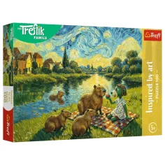Obitelj Treflik: Puzzle s kapibarom za hranjenje 100 kom – Trefl