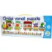 Ogromna vlak puzzla s slovima i brojevima - D-Toys