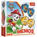 Paw Patrol memorijska igra sa uzorkom štita - Trefl
