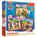 Paw Patrol: Sretni psići 3 u 1 puzzle - Trefl