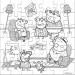 Peppa Pig puzzle za bojanje 42kom