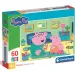 Peppa Prase obiteljska zabava 60-dijelni Supercolor puzzle - Clementoni slika 1