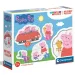 Peppa svinja 4 u 1 - 3-6-9-12 komada puzzle - Clementoni