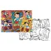 Pinokio 2 u 1, puzzle od 108 dijelova i bojanka 70x50 cm - Lisciani