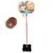 Podesive veličine košarkaške table sa stalkom i loptom 141-109 cm slika 1