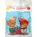 Poklon torba s božićnim medvjedićima i natpisom Merry Christmas 32,5x45,5x10cm
