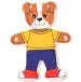 Psić koji se može odijevati drvene puzzle 18kom - Woodyland