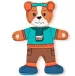 Psić koji se može odijevati drvene puzzle 18kom - Woodyland