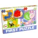 Puzzle za bebe s leptirima - D-Toys