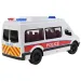 RC daljinski upravljač Bijeli policijski minibus sa svjetlosnim efektima 2,4 GHz 1/12 omjer 30 cm