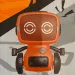 RC interaktivni robot TalkBot s walkie-talkiejem u narančastoj boji 2.4GHz