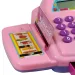 Ružičasta elektronska blagajna sa svjetlom i zvukom, igraći novac 25x14cm