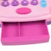 Ružičasta elektronska blagajna sa svjetlom i zvukom, igraći novac 25x14cm