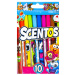 Scentos 10 tankih flomastera intenzivne boje sa mirisom