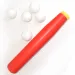 Set crvenih plastičnih bejzbol palica s loptama 56 cm