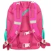 Spirit: Zaobljena ergonomska školska torba s rozo-tirkiznim uzorkom sovice, ruksak 40x20x18cm