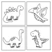Sticker Art: Set naljepnica za bojanje dinosaura - Comansi