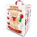 Teddy Greetings: Snježne želje plišani medvjed bijela poklon kutija 120 cm
