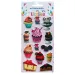 The Littlies: Slatki 3D pufasti set naljepnica na listu 10x22cm