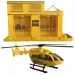 Velika konstrukcija s vozilima, zgradom i helikopterom za igru ​​od 9 dijelova