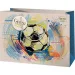 Zelena trava nogometna lopta uzorak premium velika torba za poklone 26x13x33cm