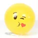 Žuta gumena lopta emoji dizajn 23cm
